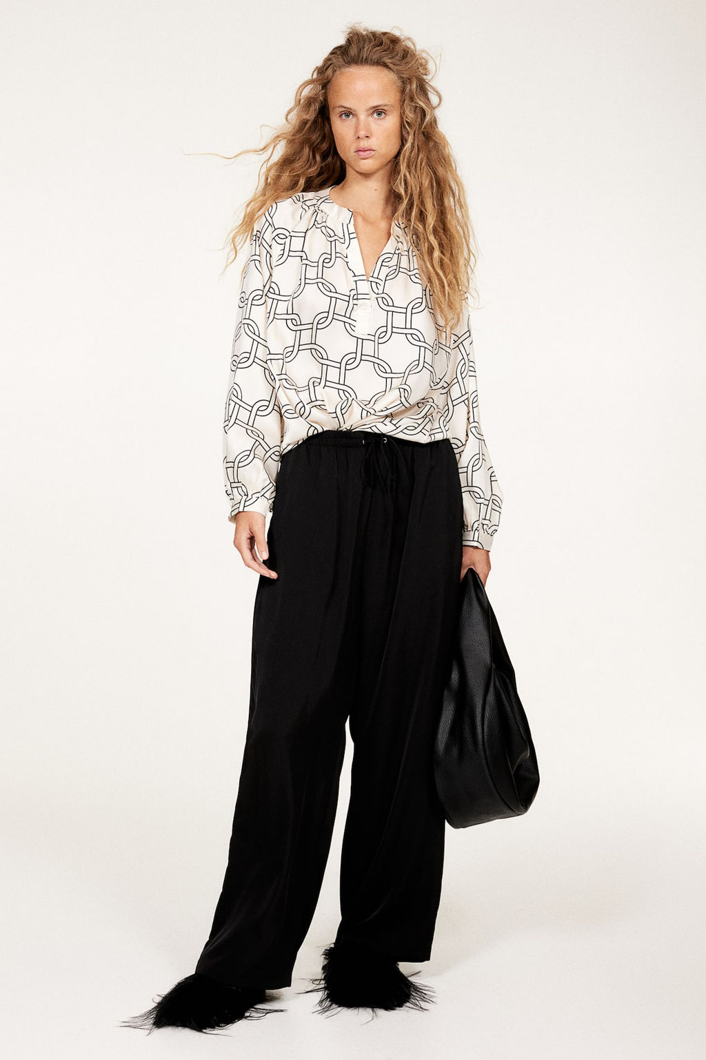 Pantalon amplio sin cierre