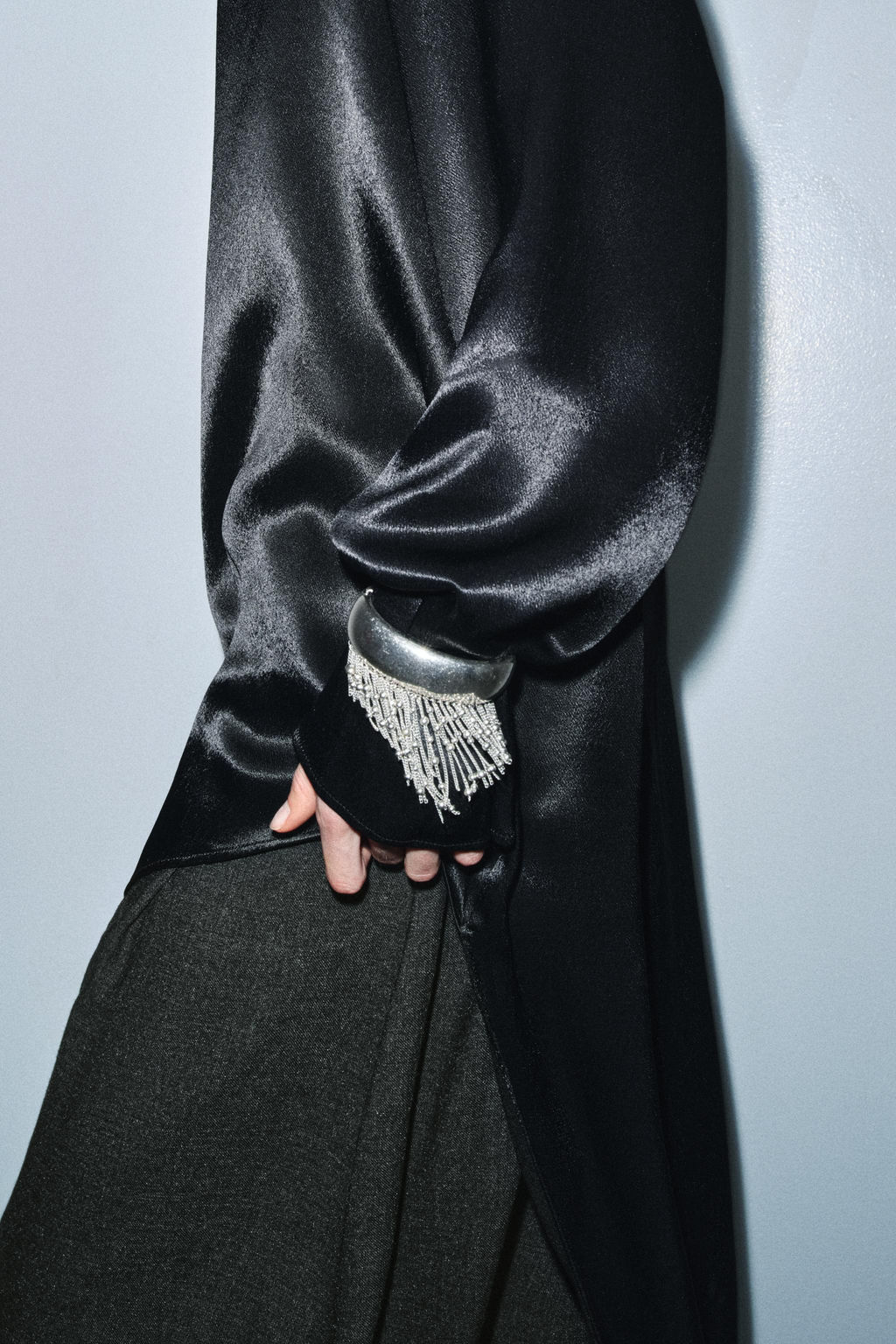 ZW COLLECTION ASYMMETRIC LONG BLOUSE - Zara фото 5