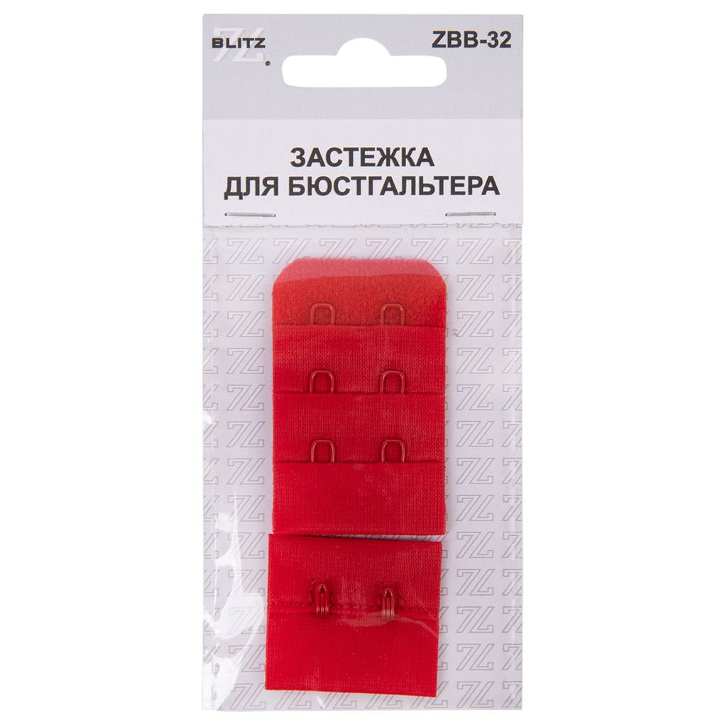 Застежка BLITZ ZBB-32 нейлон 32 мм 5 х 1 шт. 04 красный