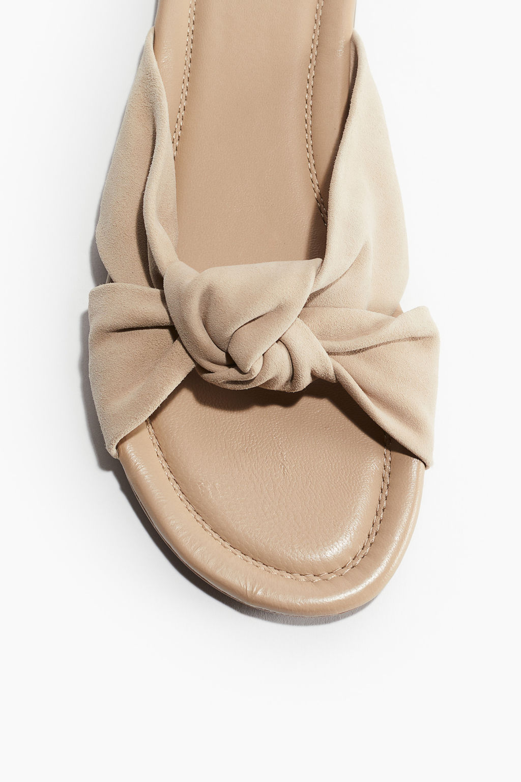Sandalias de piel con nudo decorativo - H&m фото 7