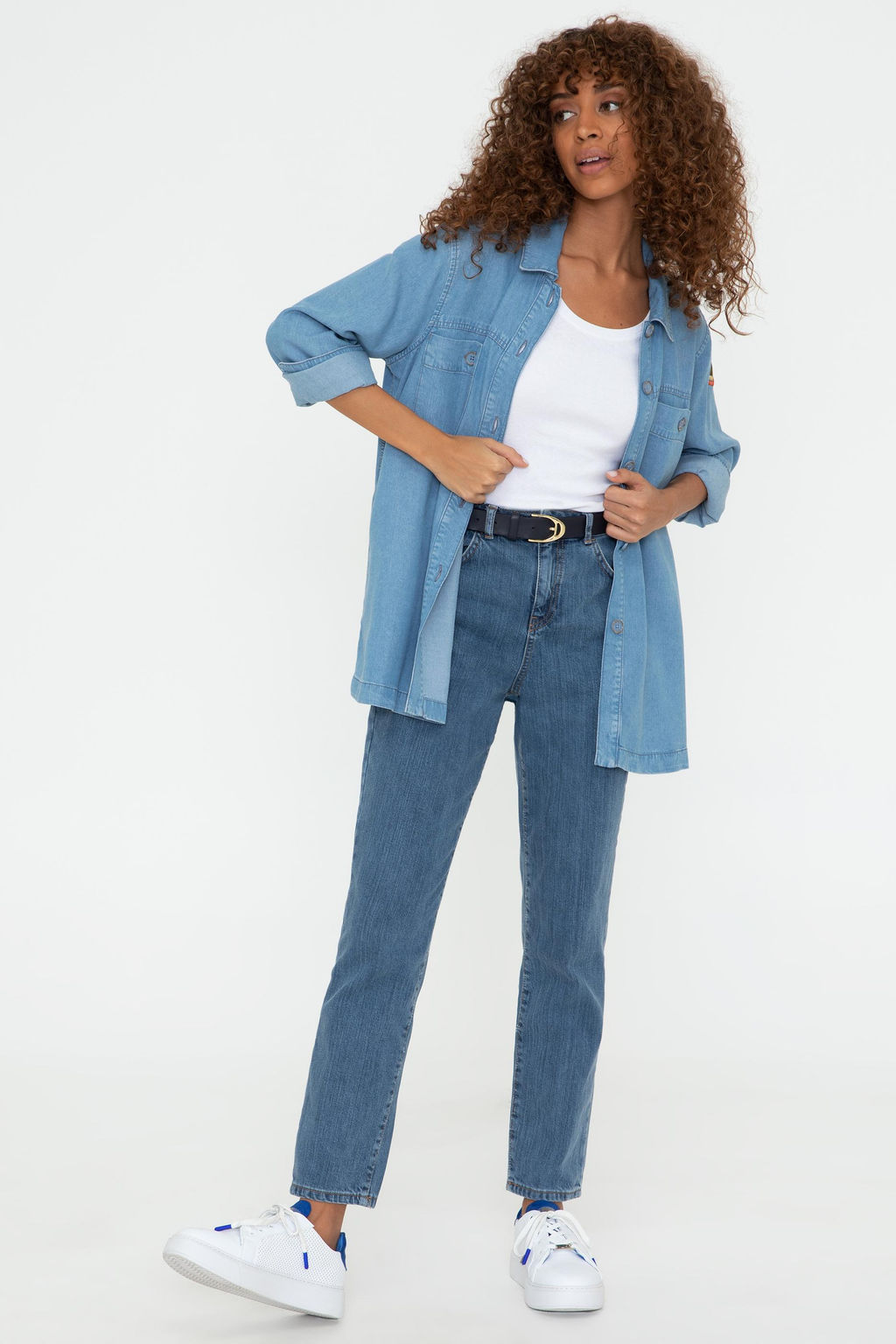 Женские синие джинсовые брюки - U.s. polo assn фото 6