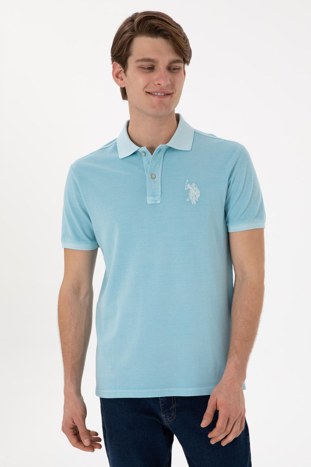 Erkek Polo Yaka Aqua Basic Ti__rt Sepette S_rpriz _ndirim - U.s. polo assn фото 2