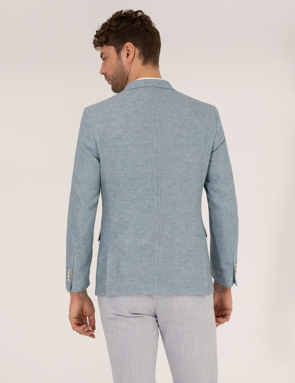 Mavi Ekstra Slim Fit Keten Kar___ml_ Blazer Ceket