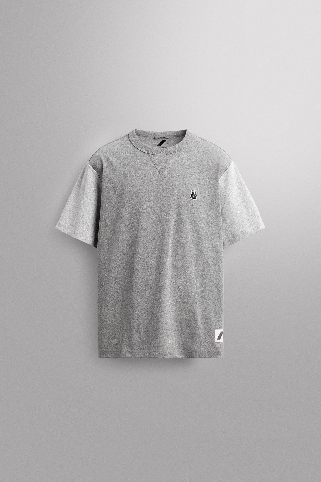 EMBROIDERED COLOUR BLOCK T-SHIRT - Zara фото 9