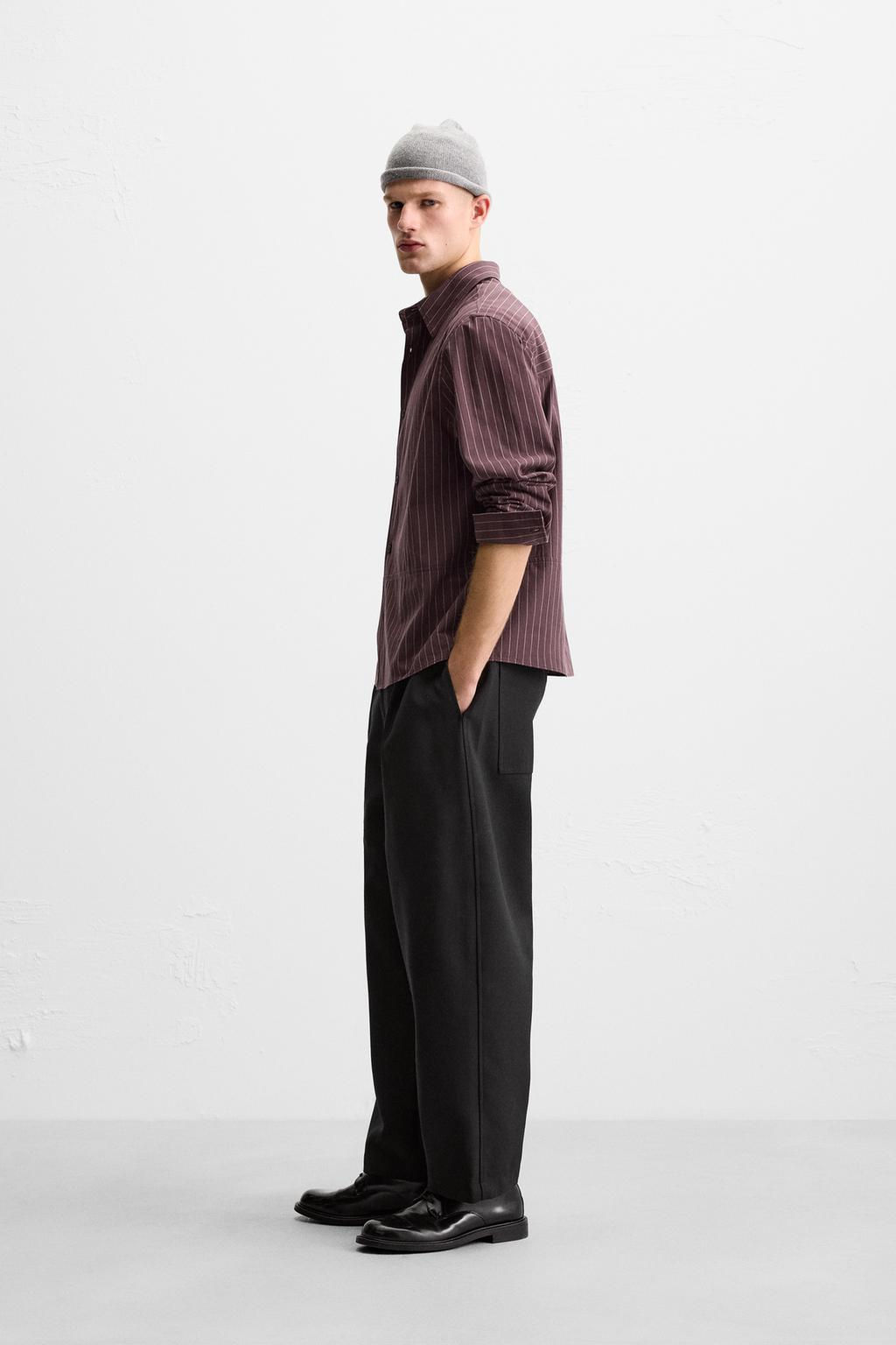 STRIPED COTTON SHIRT - Zara фото 4