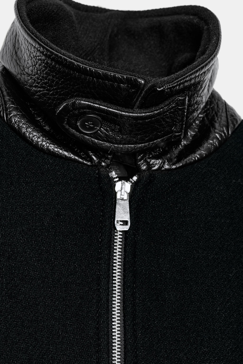 BALLOON BOMBER JACKET WITH CONTRAST WOOL COLLAR - Zara фото 11