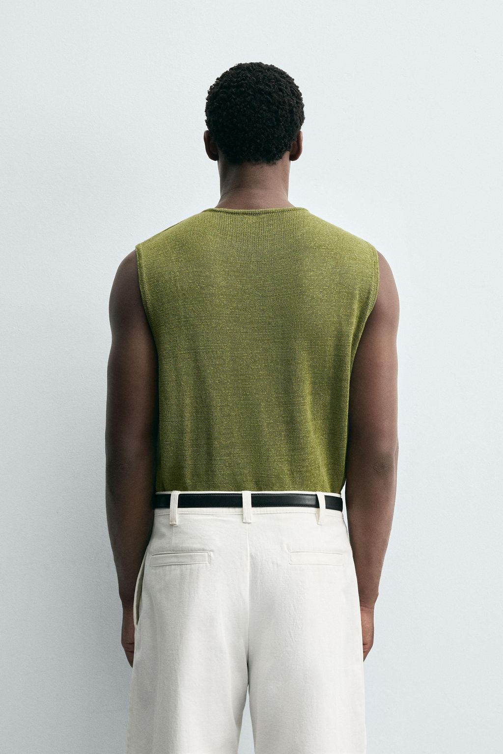 LINEN BLEND KNIT VEST - Zara фото 3