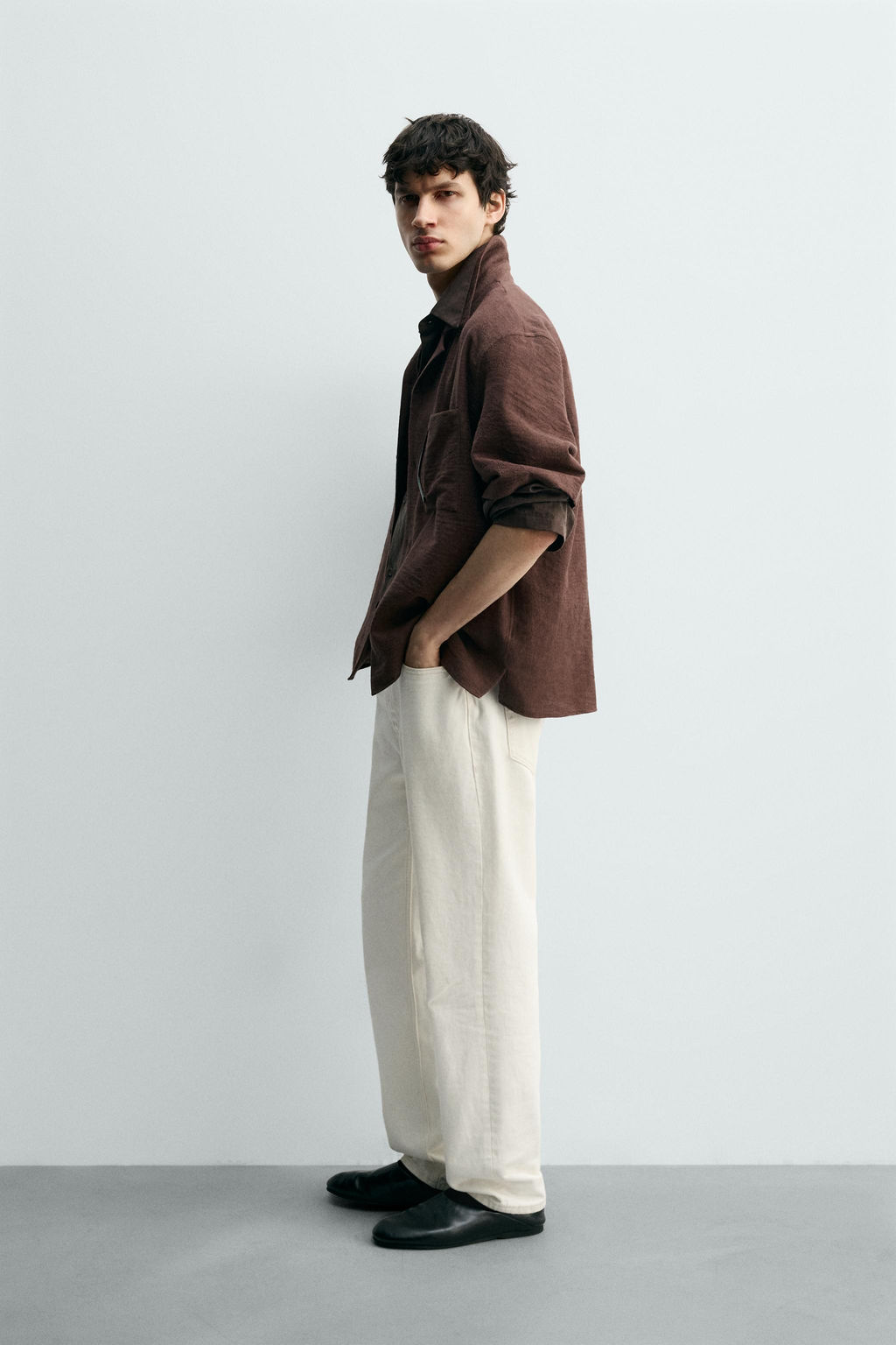 RELAXED FIT JACQUARD SHIRT - Zara фото 4