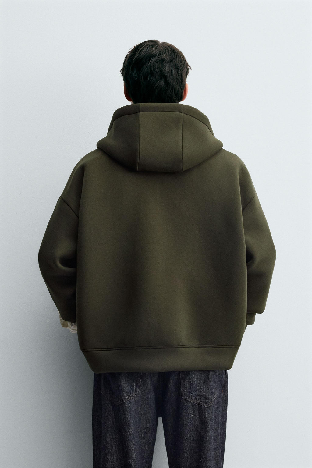 NEOPRENE-EFFECT HOODIE - Zara фото 3