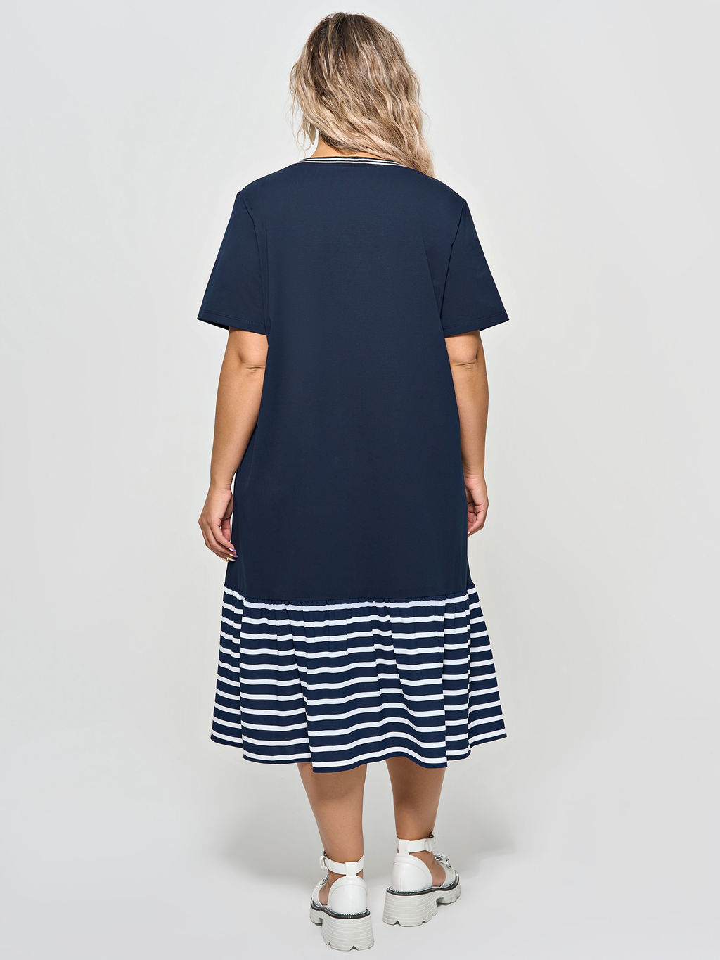 Платье 0387-1с темно-синий