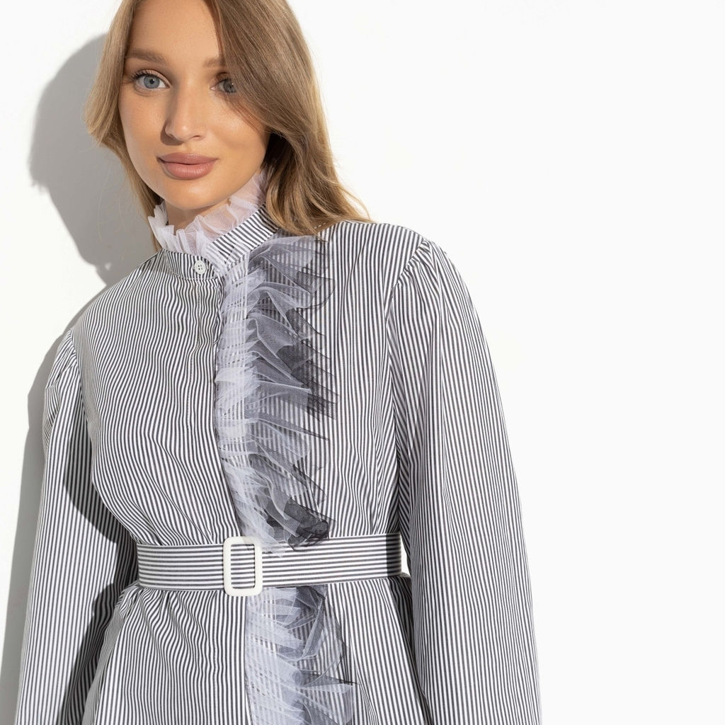 Рубашка Идеальный стиль (с поясом) - Charutti фото 8