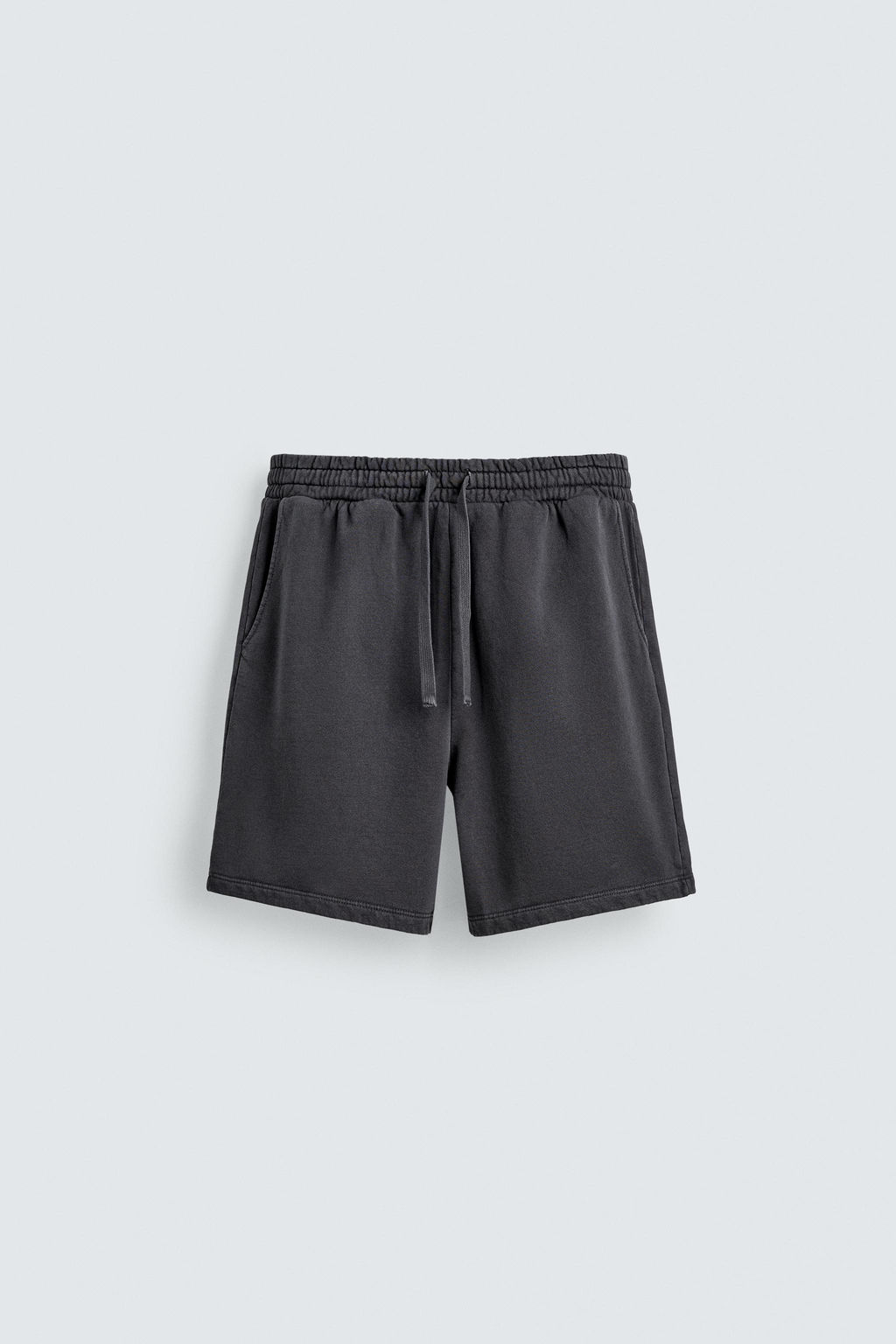 BERMUDA JOGGER B?SICA LAVADA / Antracita oscuro