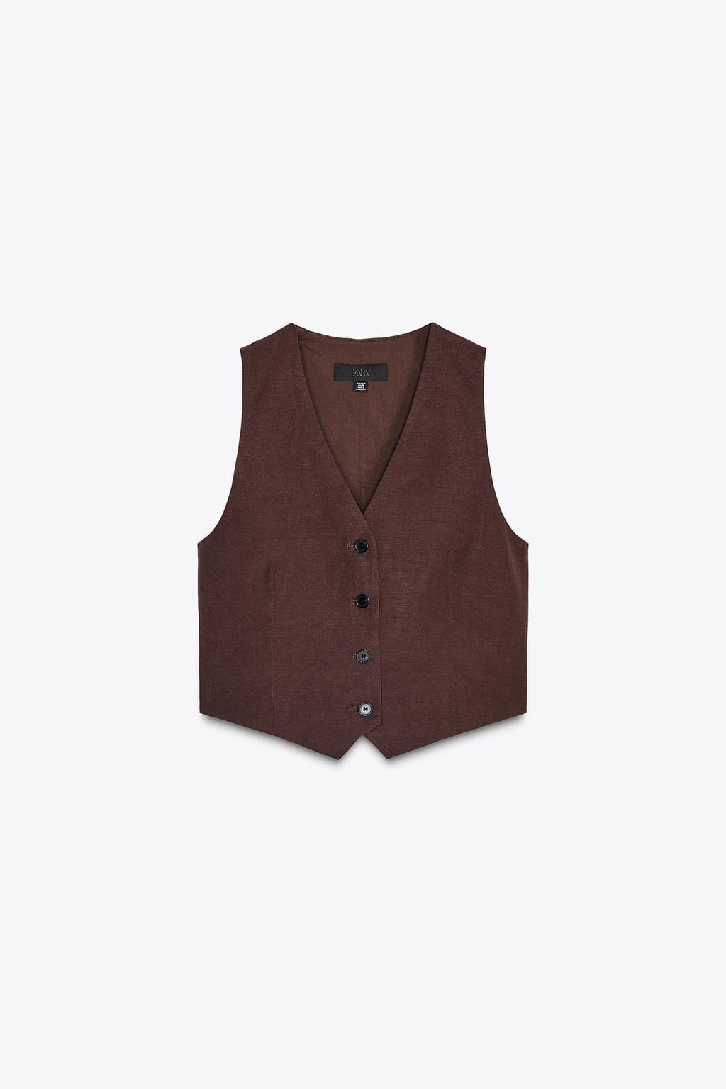 CUT-OUT BACK WAISTCOAT - Zara фото 6