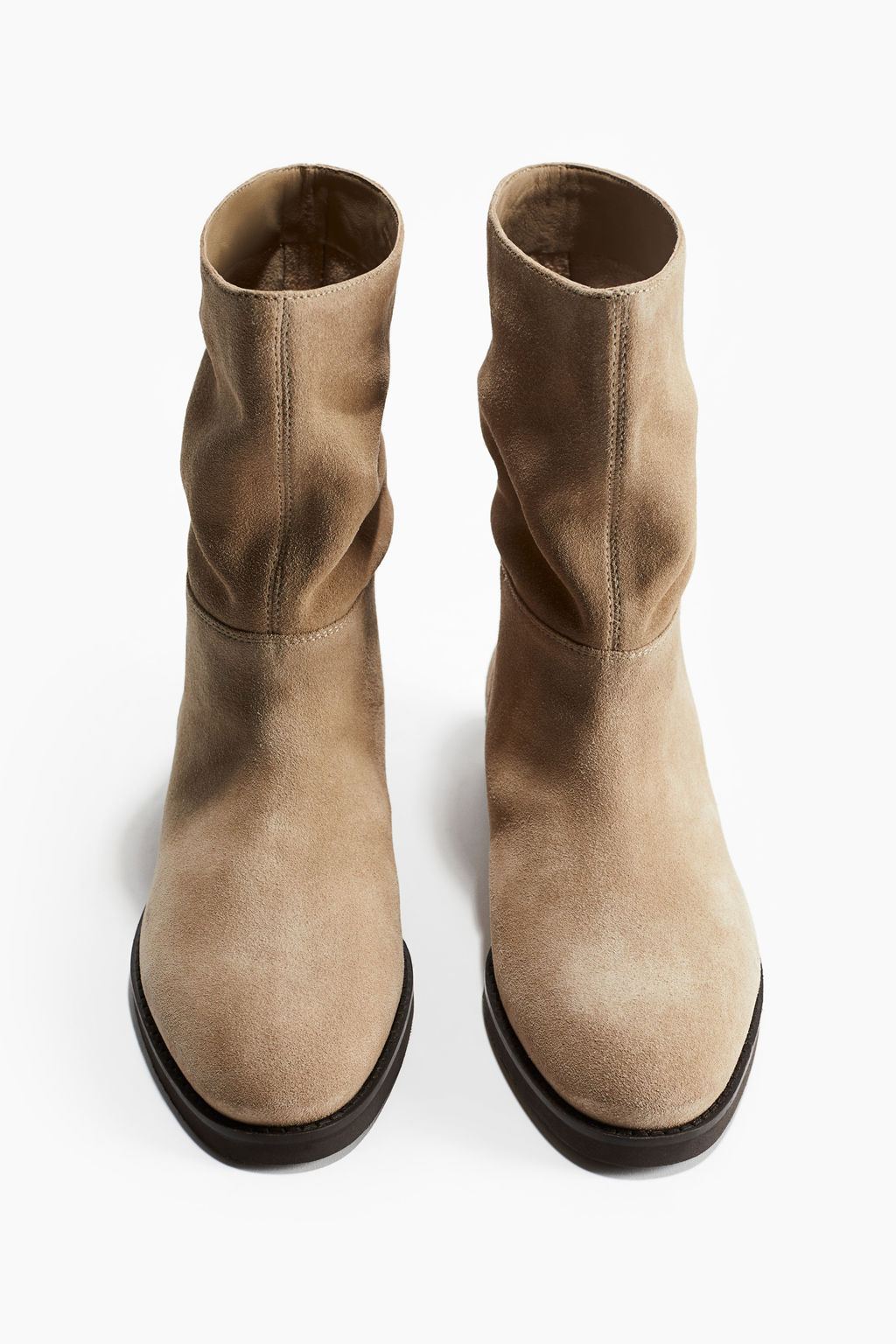 Calf-high leather boots - H&m фото 7