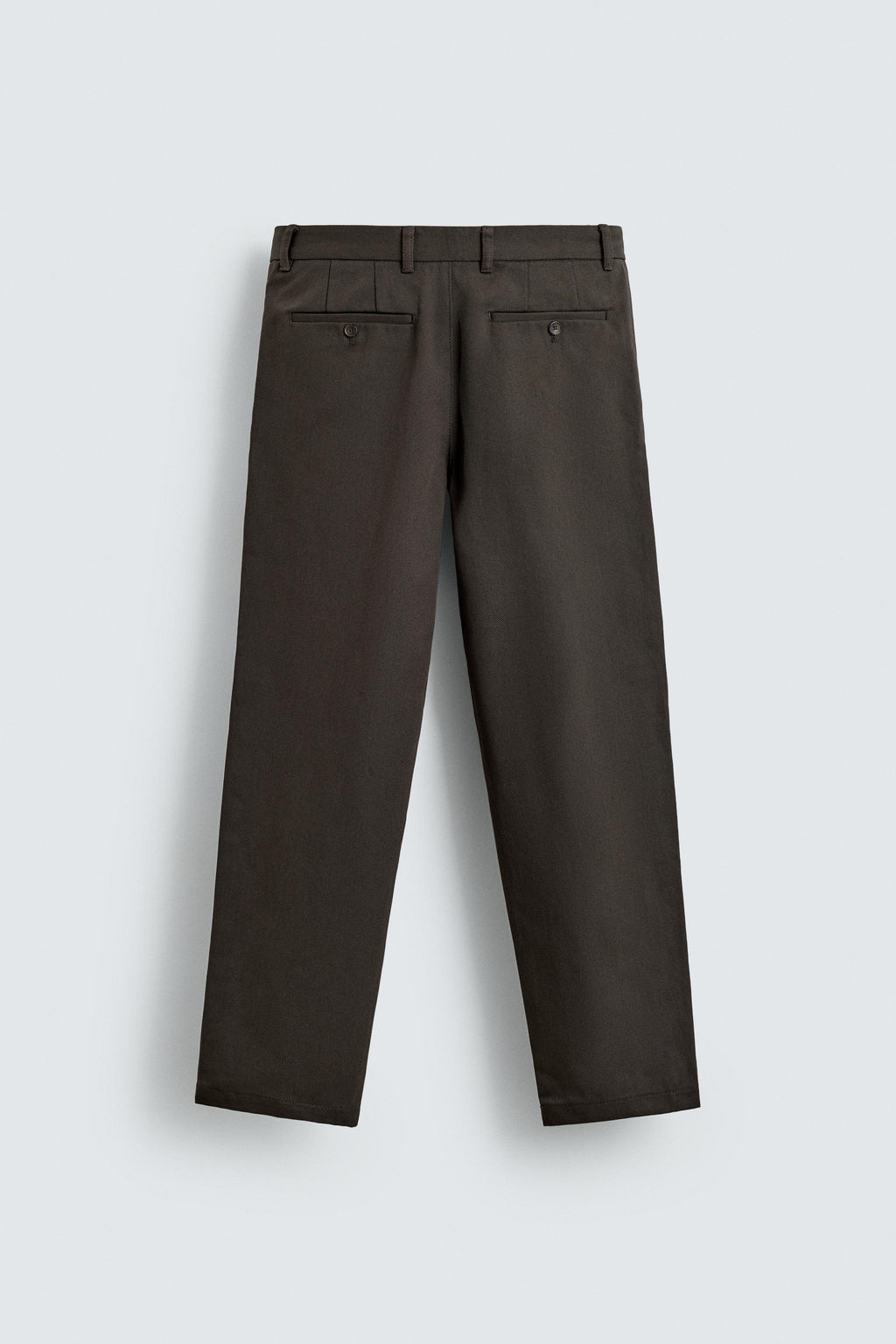 PANTAL?N STRAIGHT FIT ESTRUCTURA / Marr?n - Zara фото 7