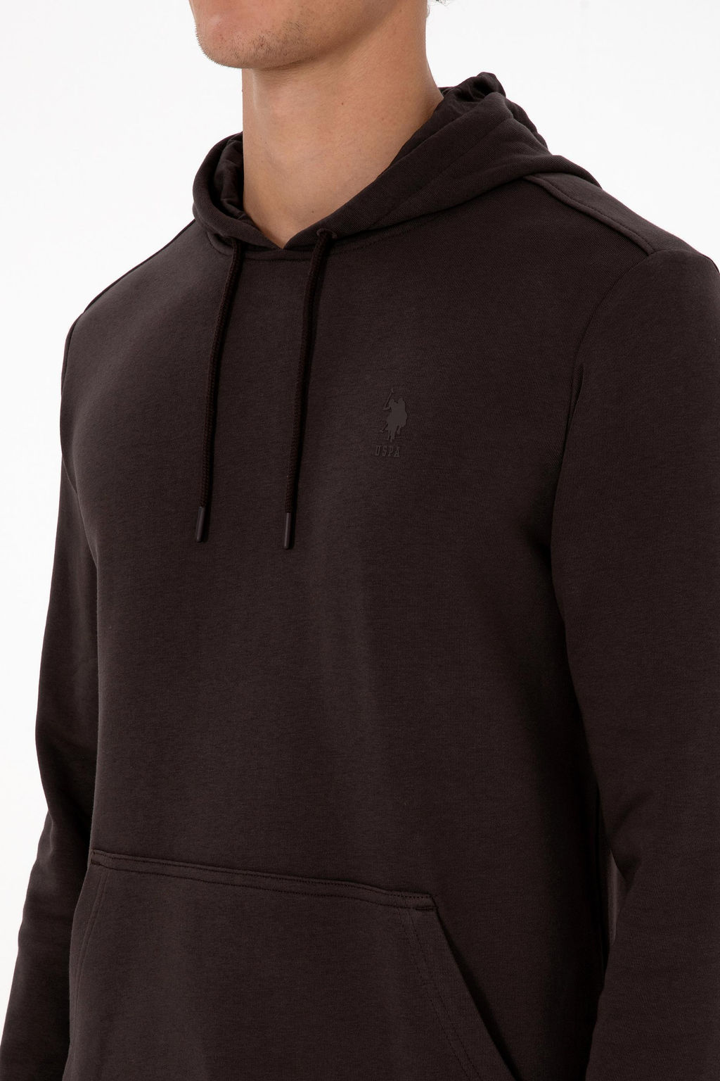 Erkek Koyu Kahverengi Basic Sweatshirt - U.s. polo assn фото 7