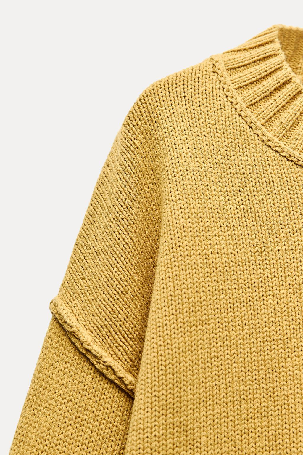 KNIT SWEATER WITH VISIBLE SEAMS - Zara фото 4