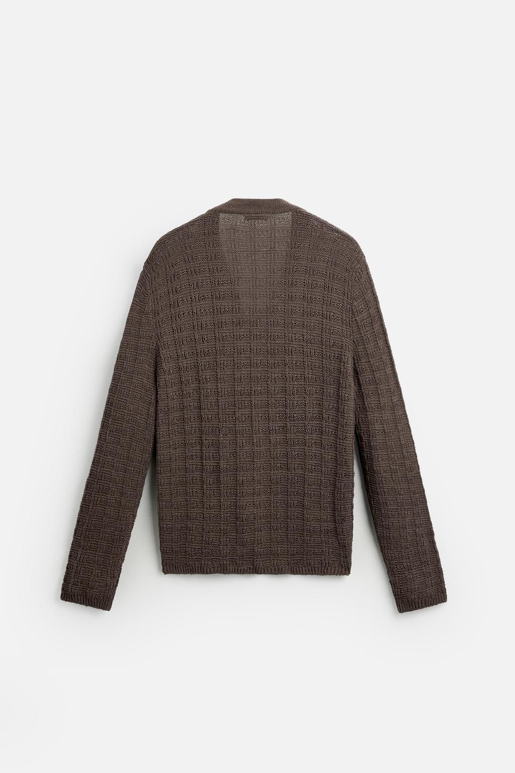 TEXTURED CARDIGAN - Zara фото 8