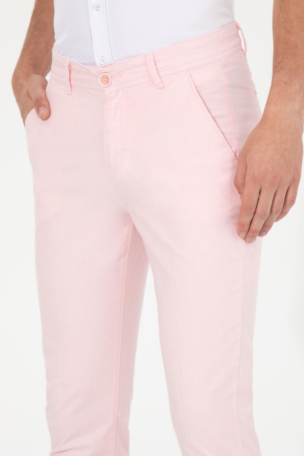 U. S. Polo Assn / Мужские розовые брюки из плотной ткани - U.s. polo assn фото 5