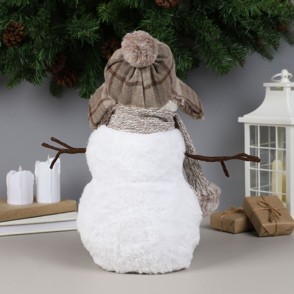 Новогоднее украшение интерьера 38 см Снеговик арт. W-1028 (746699)