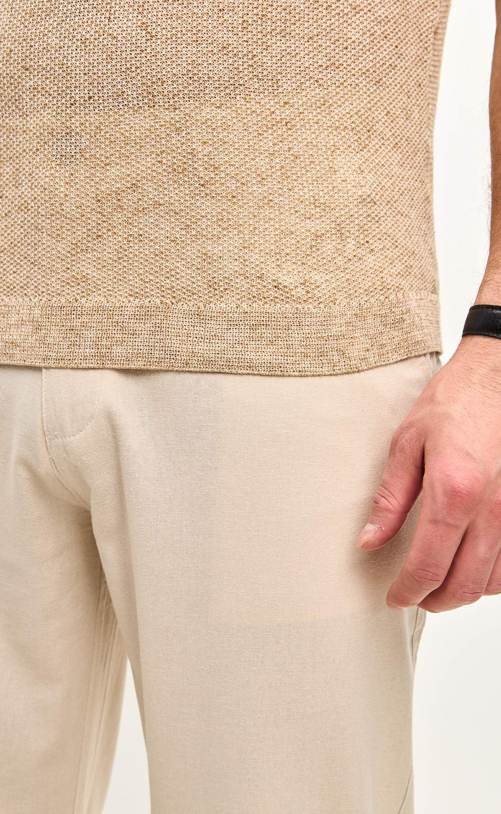 Футболка лен F111-07LN l.beige - Fine joyce фото 6