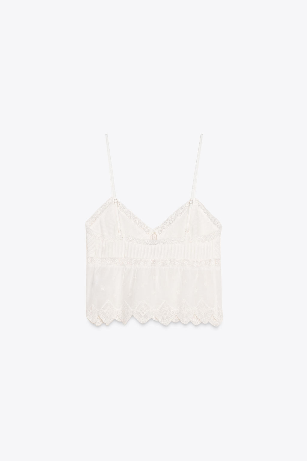 EMBROIDERED STRAPPY TOP - Zara фото 21