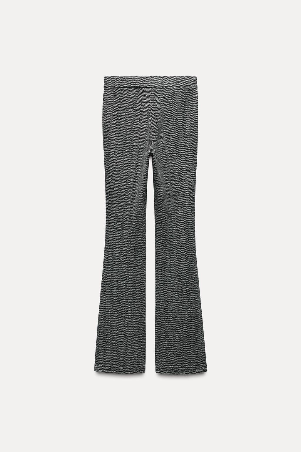 HERRINGBONE FLARE LEGGINGS - Zara фото 3