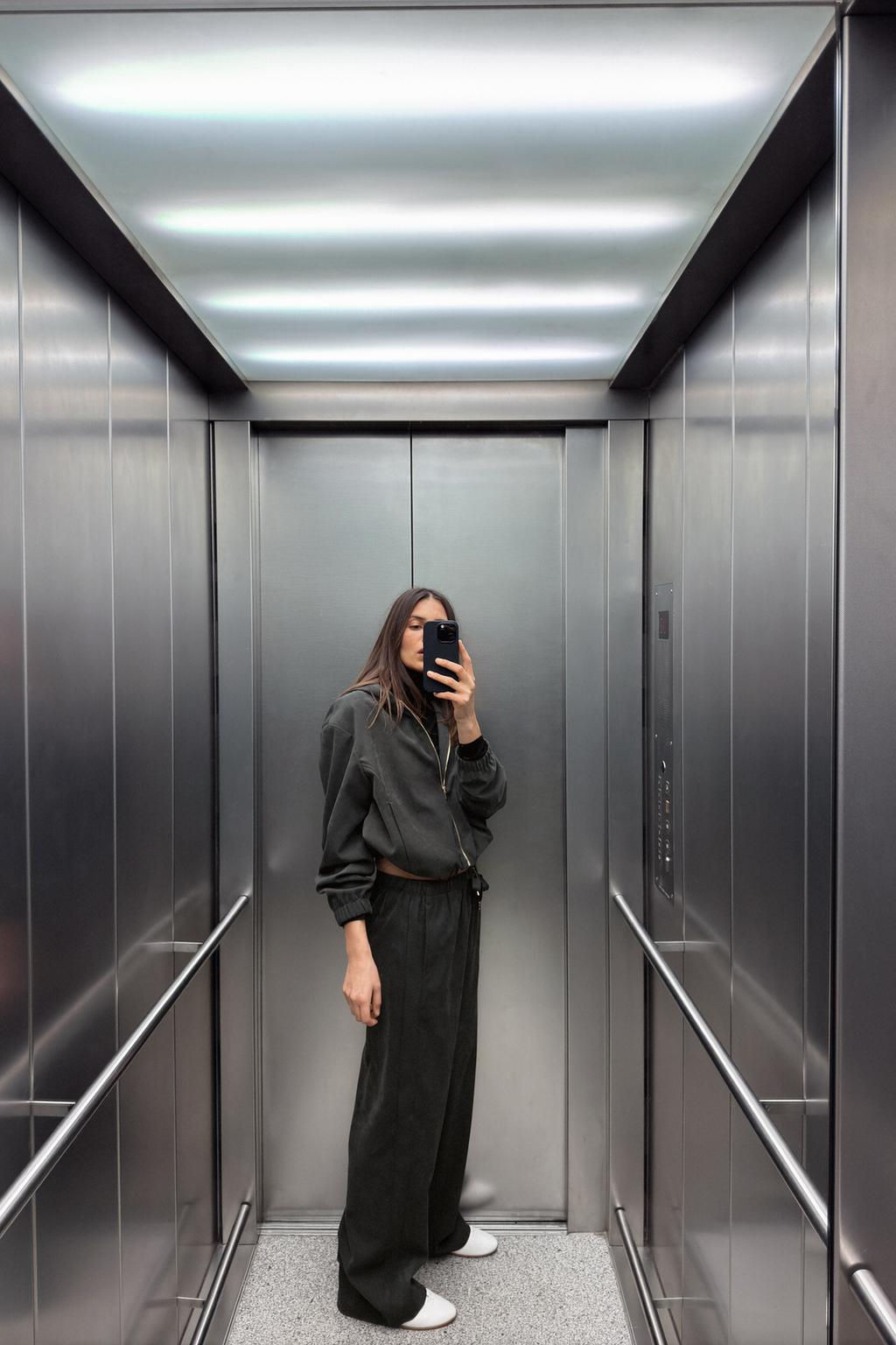 TEXTURED WIDE-LEG TROUSERS - Zara фото 5