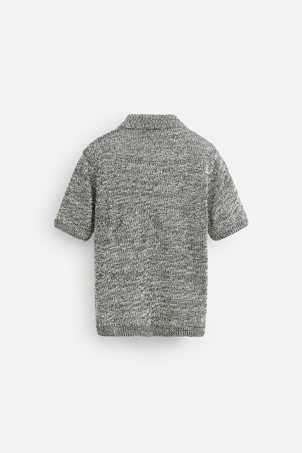 SHINY KNIT POLO SHIRT - Zara фото 8