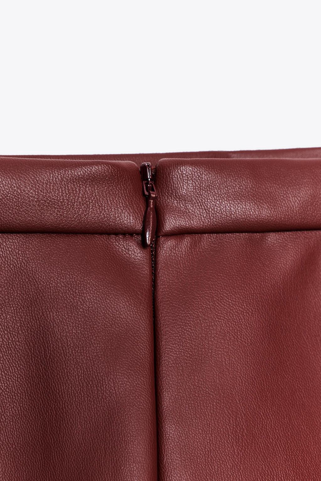 ZW COLLECTION LEATHER EFFECT MIDI SKIRT - Zara фото 7