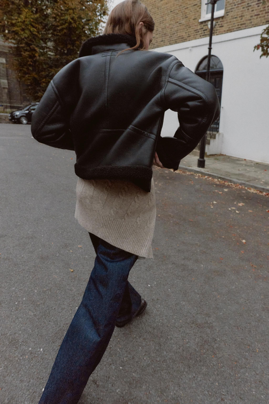 LEATHER EFFECT HIGH-WAIST BERMUDA SHORTS - Zara фото 11