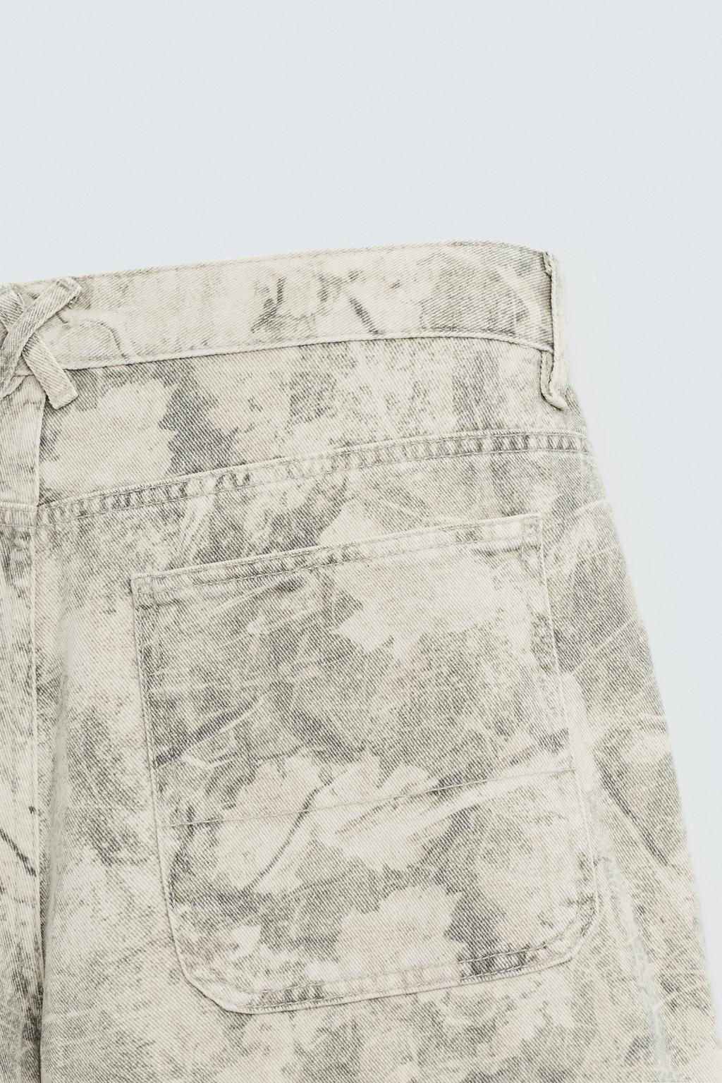 ABSTRACT PRINT RELAXED FIT BERMUDA SHORTS - Zara фото 13