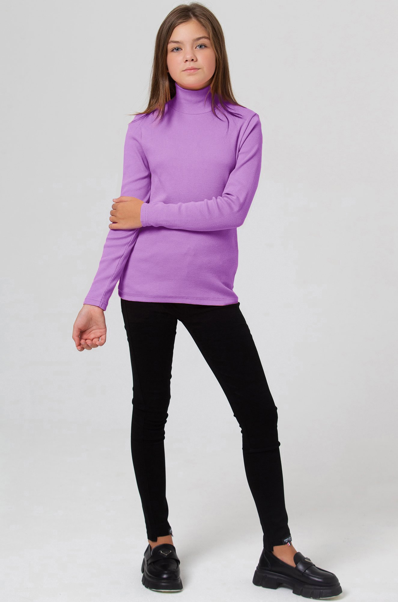 Детская базовая водолазка в рубчик Happyfox