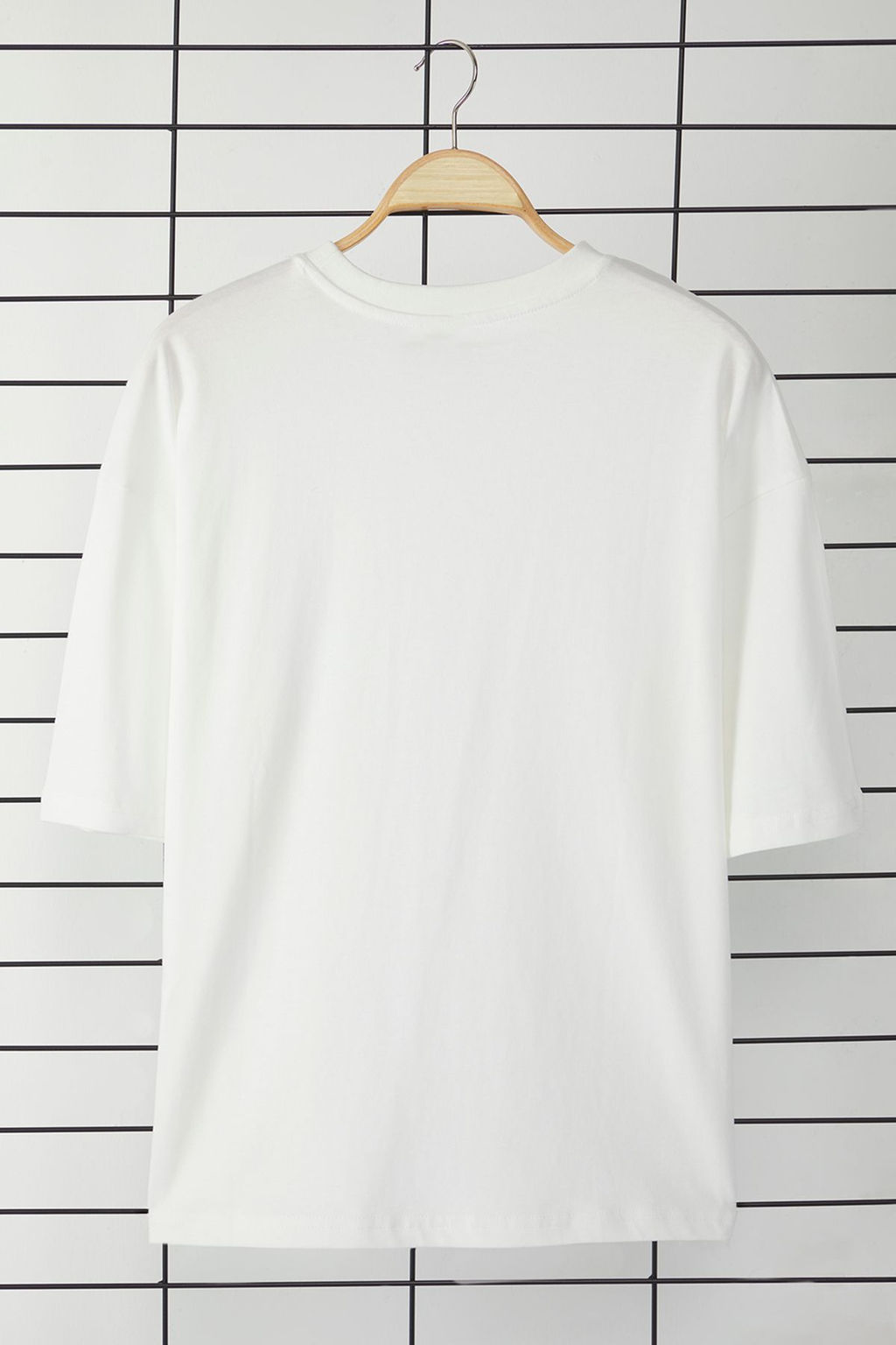 Ekru Loose/Dusuk Omuz %100 Pamuklu Basic T-Shirt TMNSS25TS00162