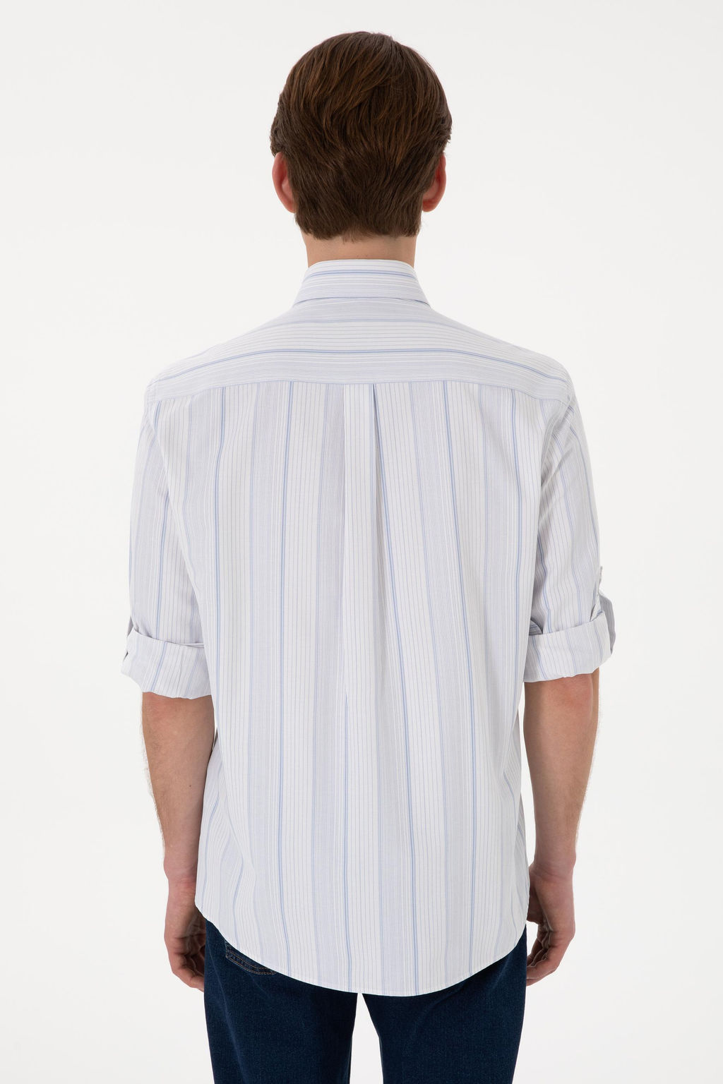 Erkek Mavi Uzun Kollu G_mlek Sepette S_rpriz _ndirim - U.s. polo assn фото 5