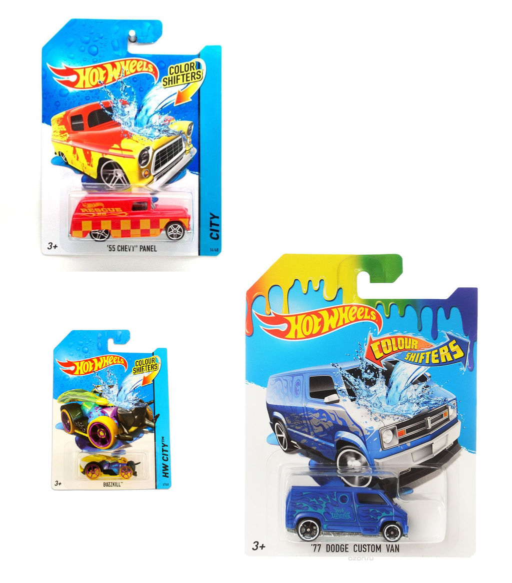 Mattel. "Hot Wheels" Машинки,меняющие цвет в ассорт. из COLOR SHIFTERS арт.BHR15/FPC51 /16