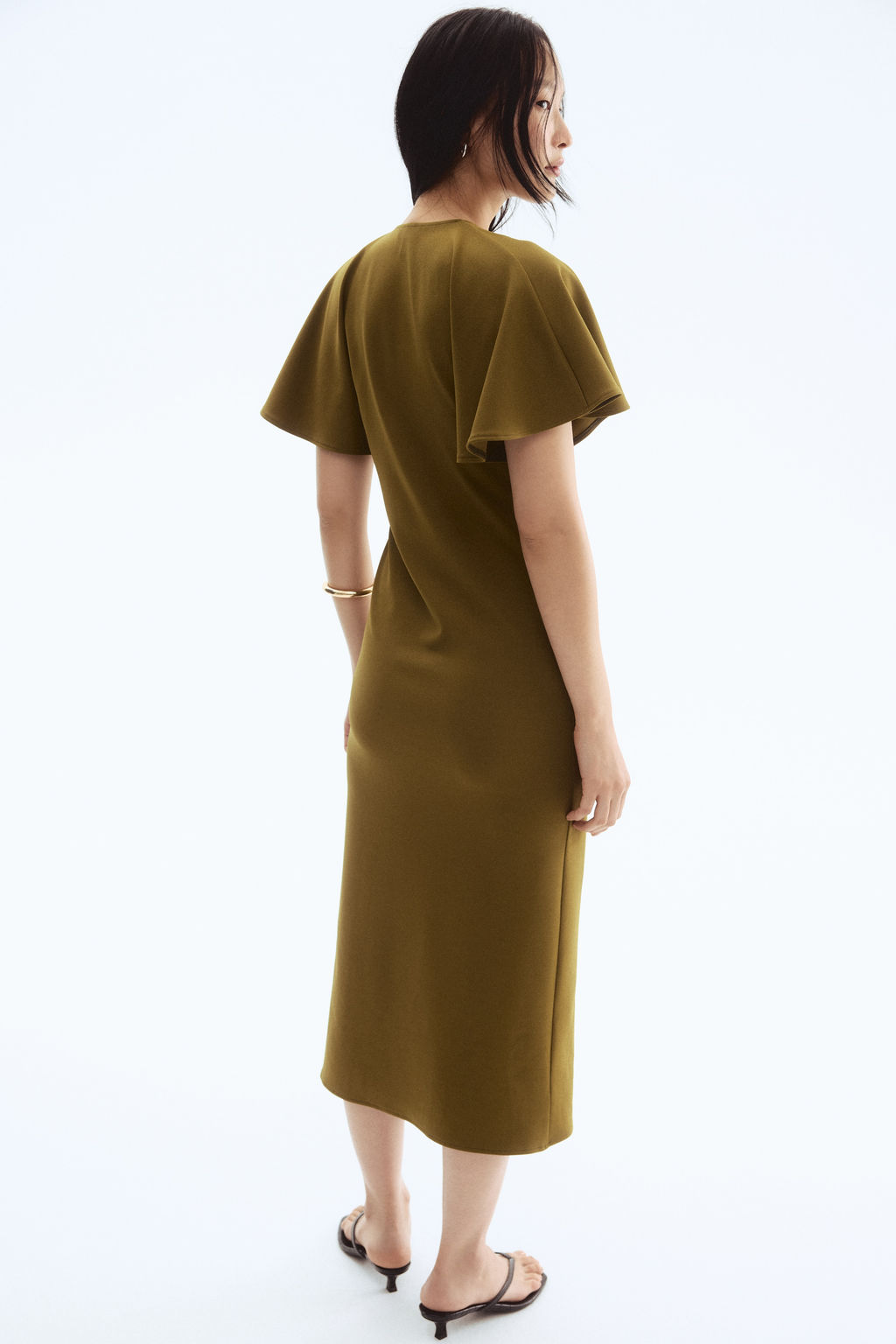 Vestido interlock con escote de pico - H&m фото 3