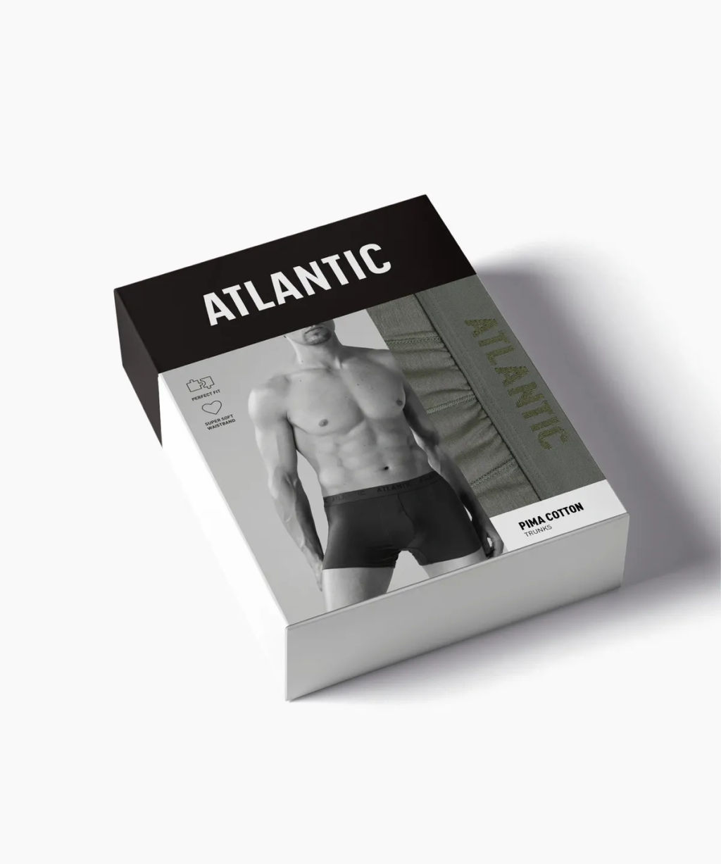 ATLANTIC MH-1199 Трусы шорты Pima cotton хаки фото 5
