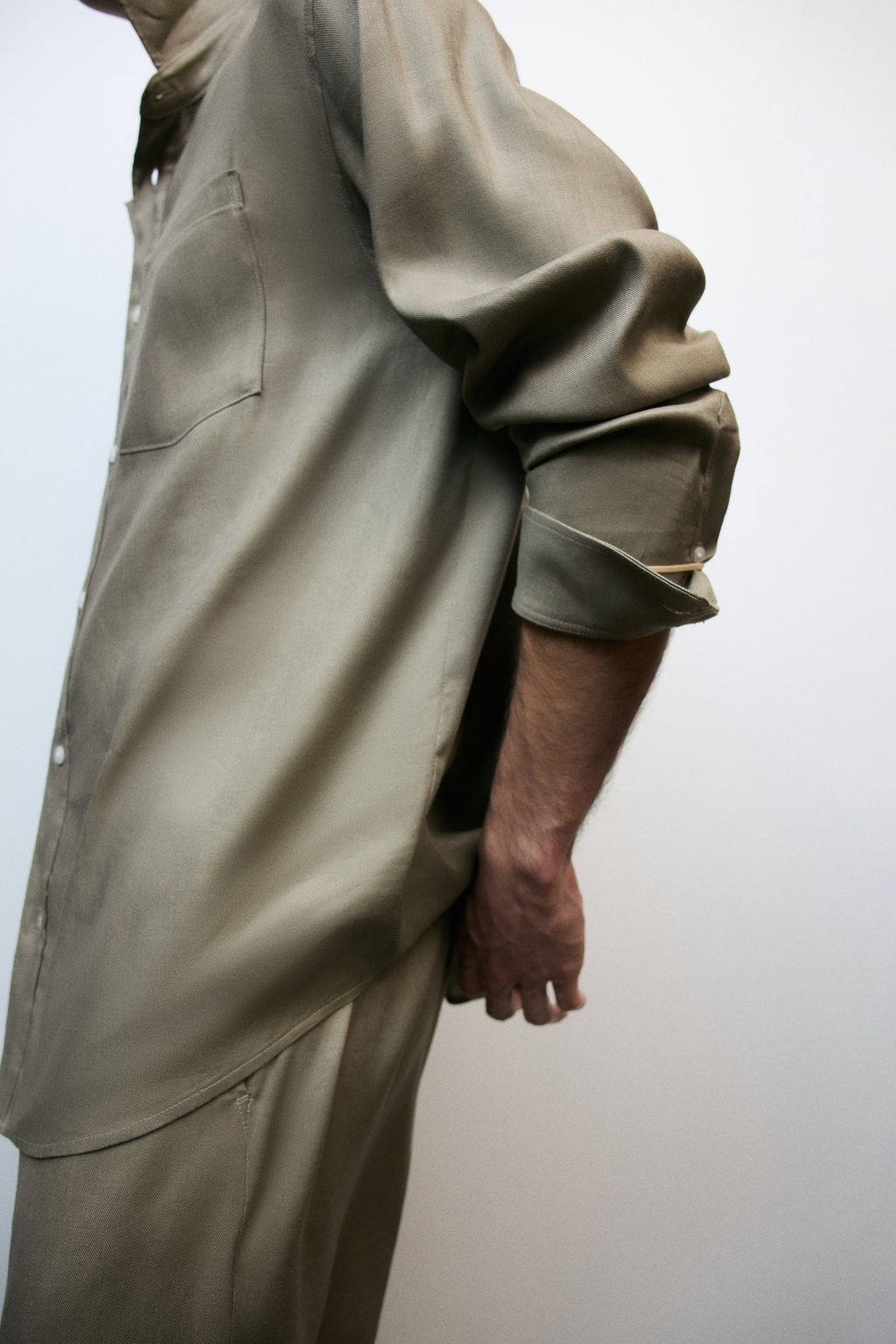 Camisa en mezcla de lino Easy Care Regular Fit - H&m фото 8