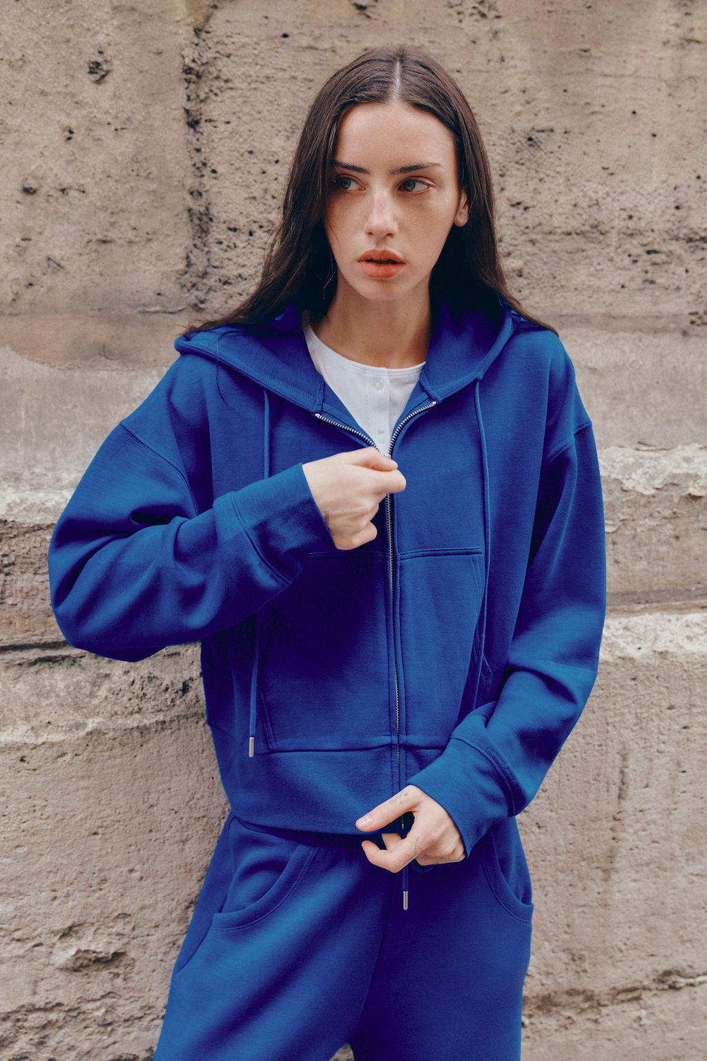 PANTAL?N FLARE INTERLOCK / Azul?n - Zara фото 2