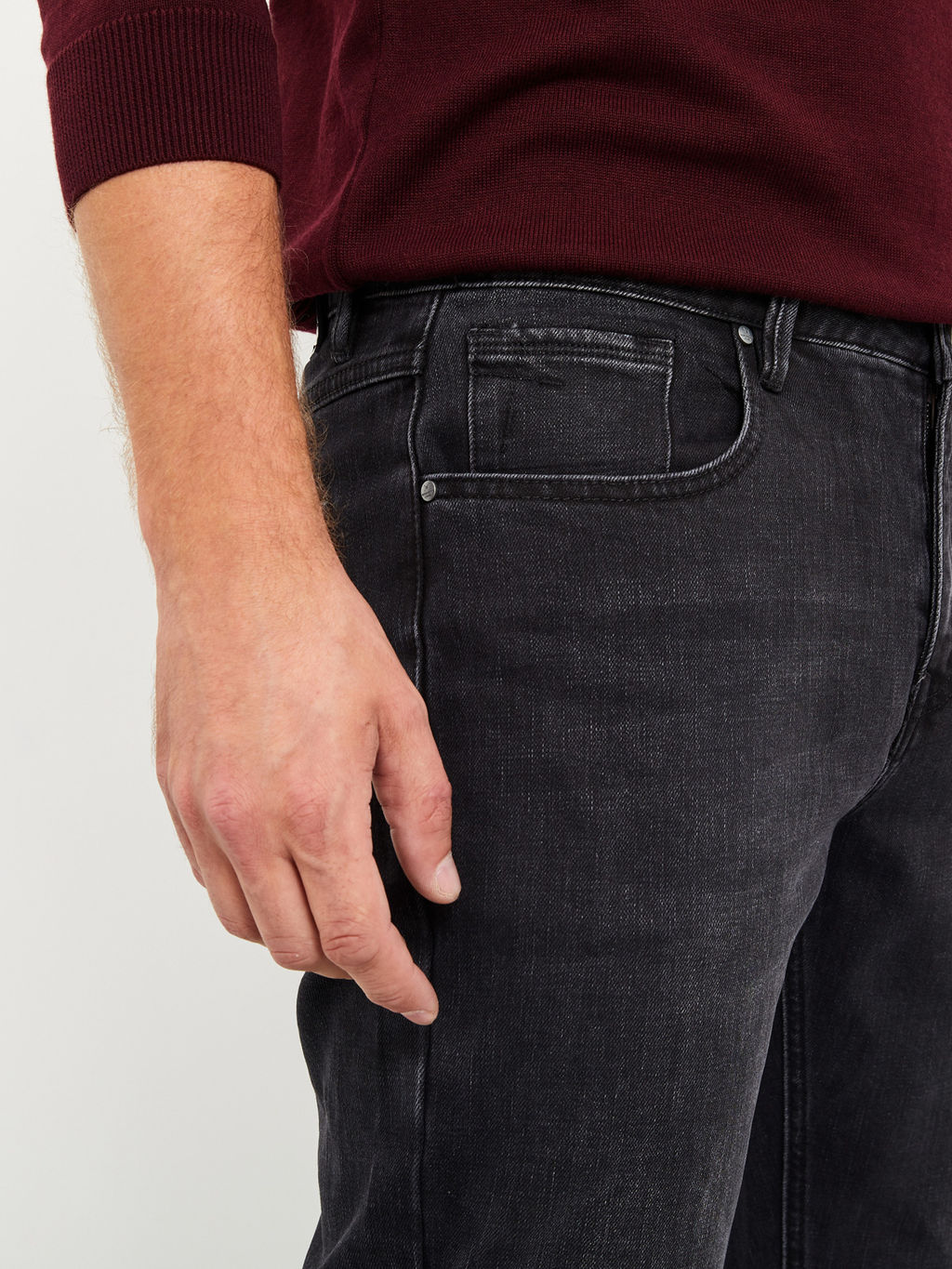 Утепленные мужские джинсы прямого кроя с начесом - Mossmore фото 4