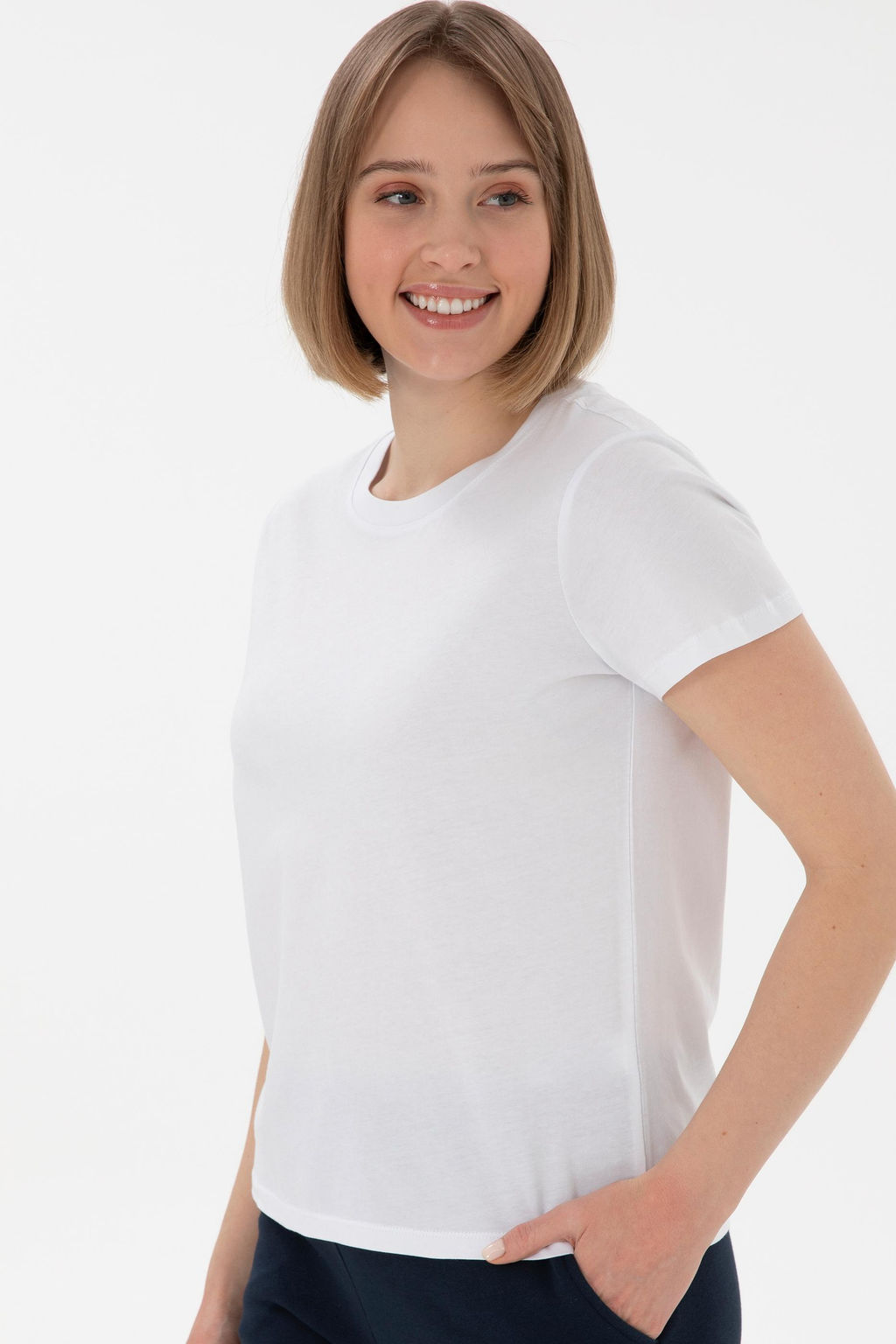 Kad_n Beyaz Basic Ti__rt Sepette S_rpriz _ndirim - U.s. polo assn фото 3