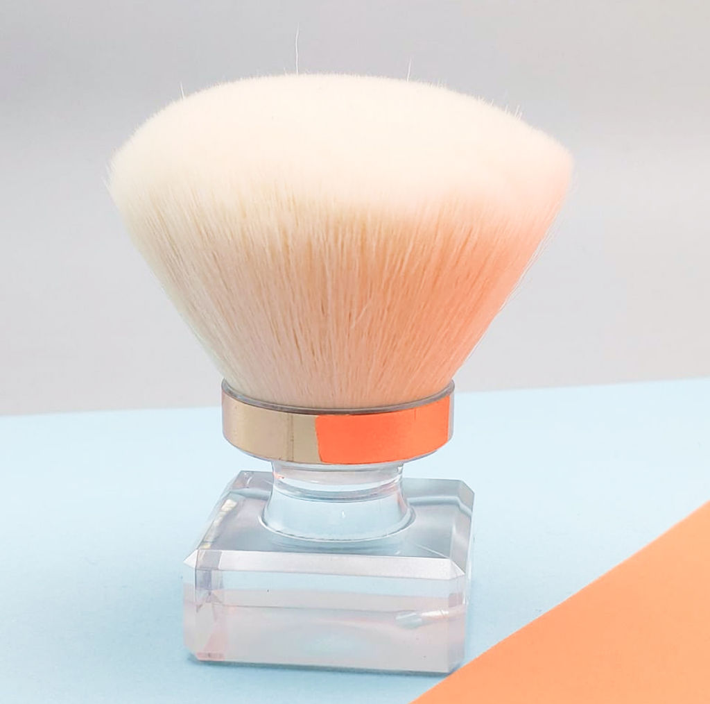 Kristaller Кисть-сметка для удаления маникюрного опила и волос, белый фото 7