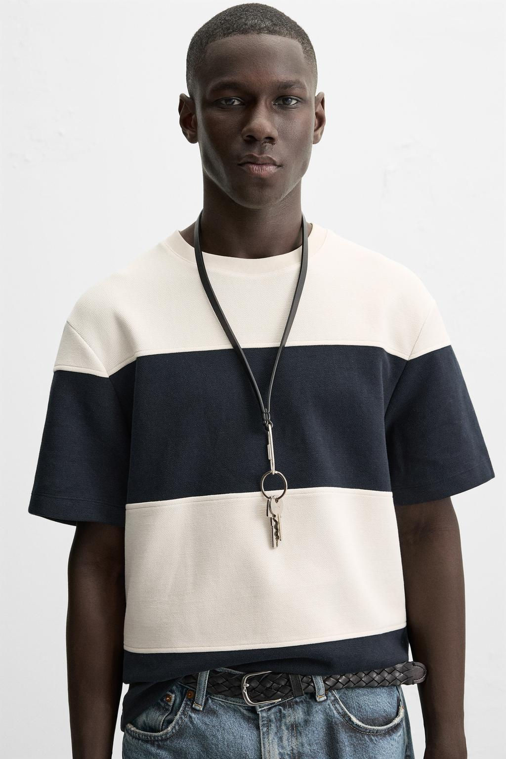 COMPACT PIQUE T-SHIRT - Zara фото 5
