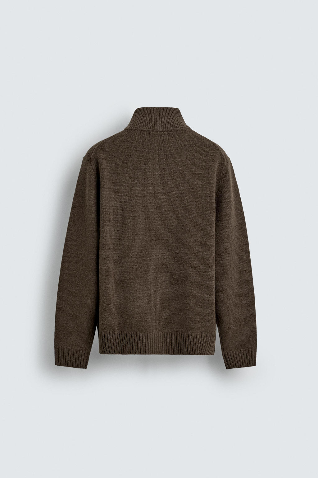 WOOL QUARTER-ZIP JUMPER - Zara фото 8