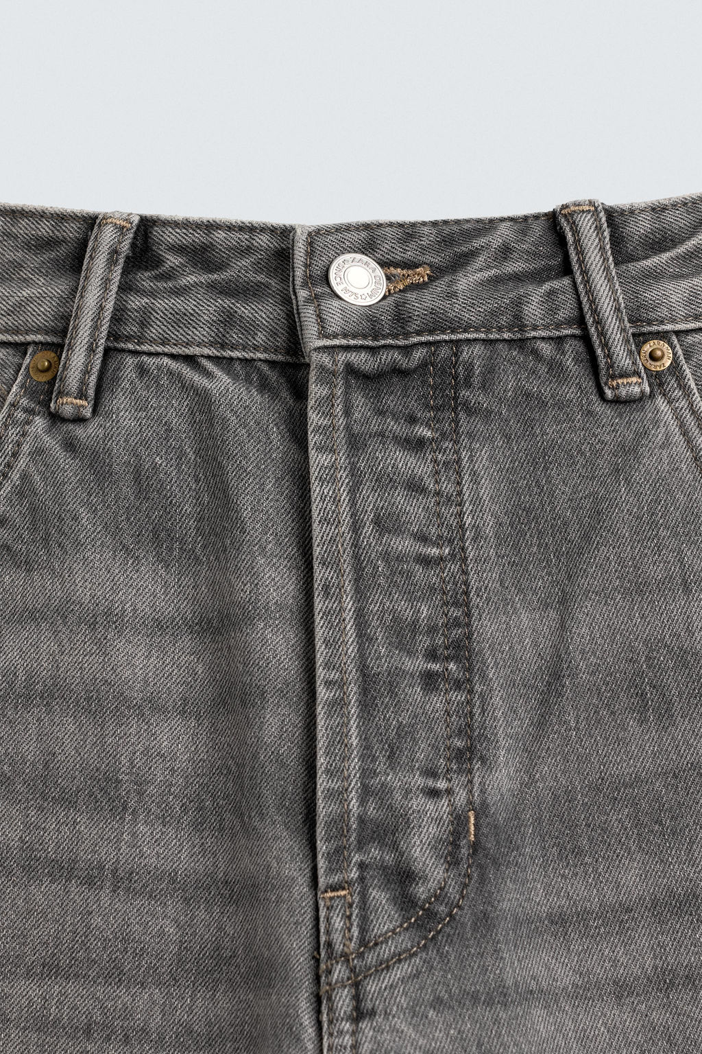 JEANS REGULAR FIT / Gris - Zara фото 9