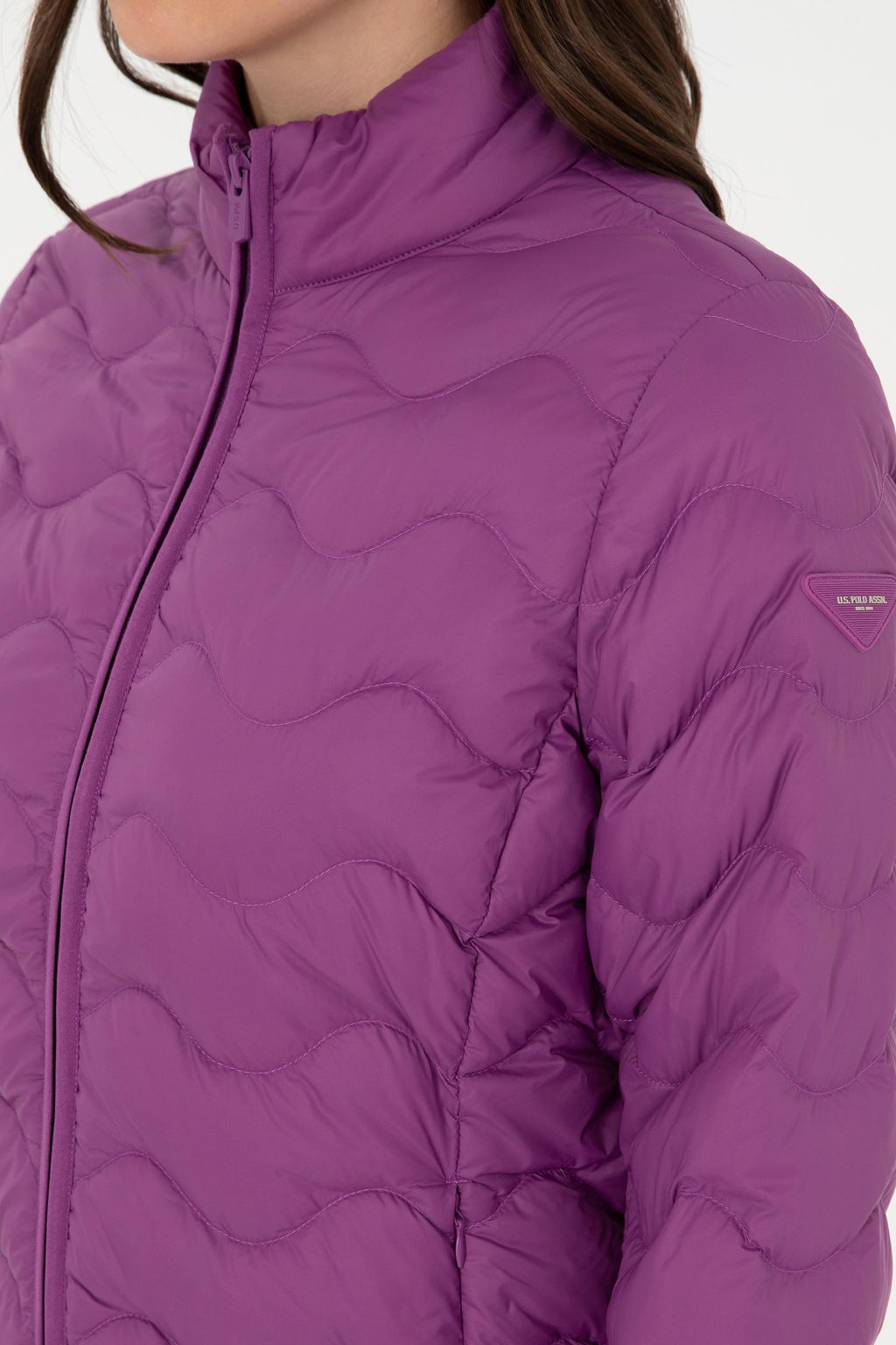 Женское фиолетовое пальто Неожиданная скидка в корзине - U.s. polo assn фото 7