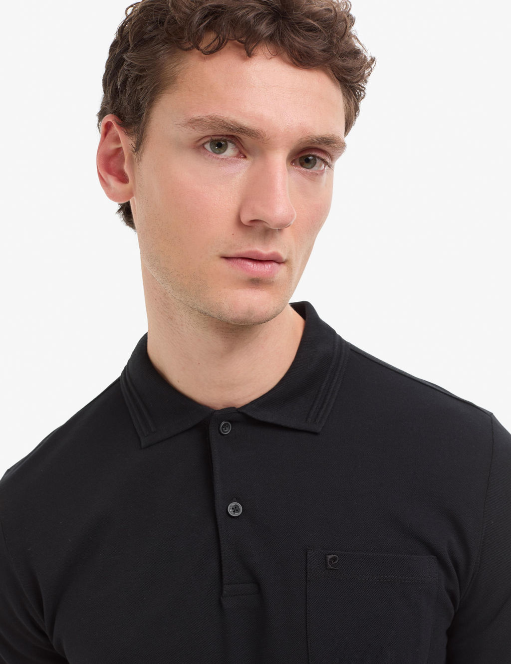 Siyah Regular Fit %100 Pamuk K_vr_lmaz Polo Yaka Basic Ti__rt