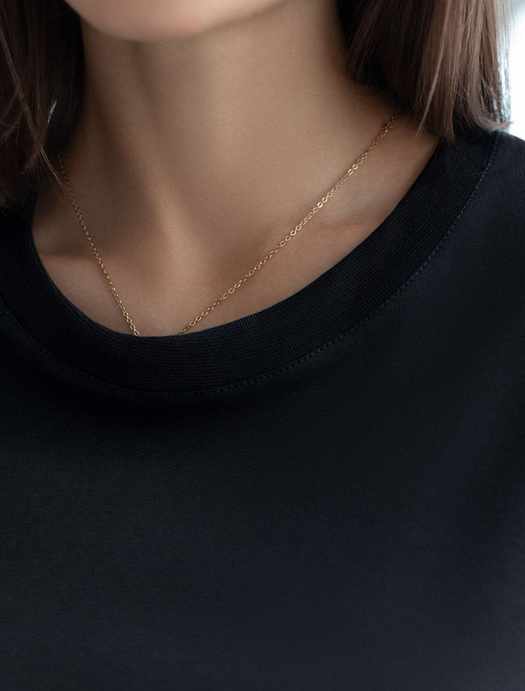 Свободная футболка из премиального хлопка с эластаном - Vilatte фото 4