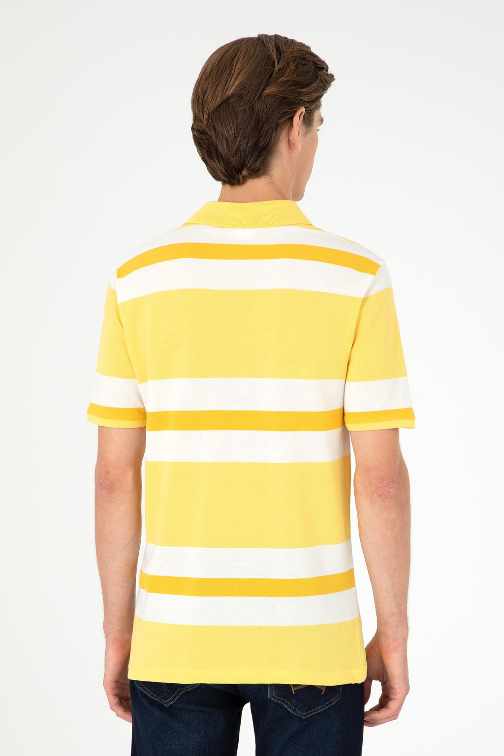 Мужская желтая футболка - U.s. polo assn фото 5